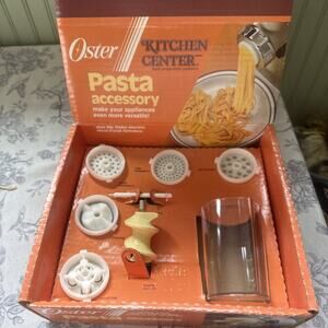 Vintage Oster Kitchen Center Pasta Accessory 939-65 Vintage COMPLETE Open Box